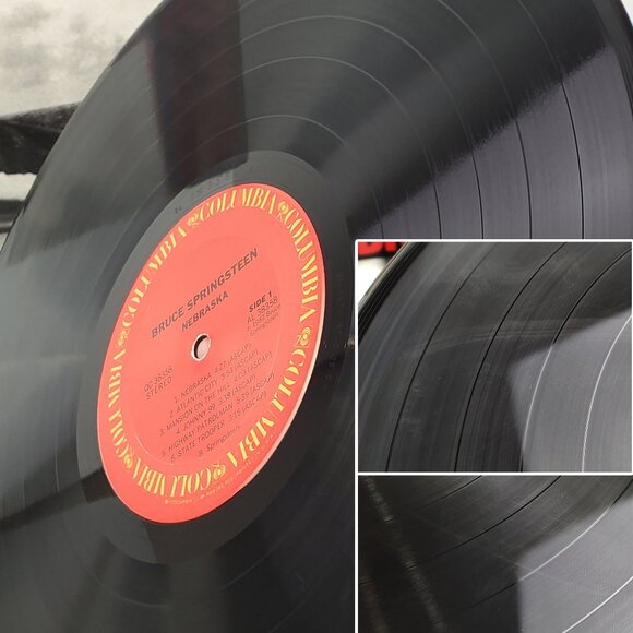 Bruce Springsteen Nebraska Vinyl Record 1982 Original Pressing Inner 38358 VG+ - Picture 6 of 11